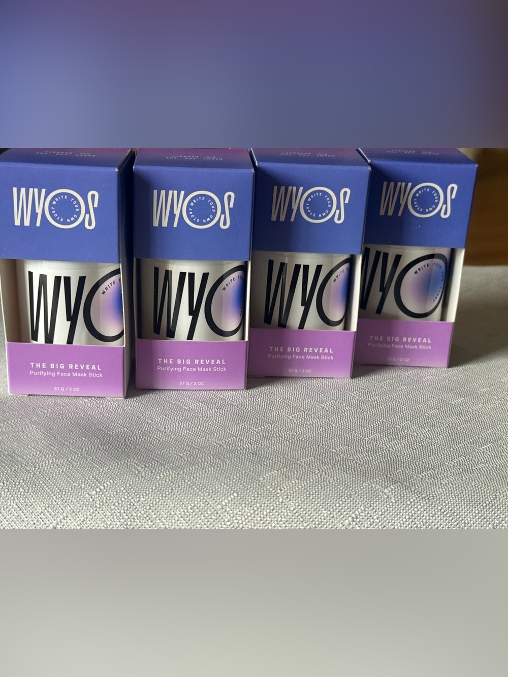 WYOS Write Your Own Story The Big Reveal Purifying Face Mask Stick 2oz NEW